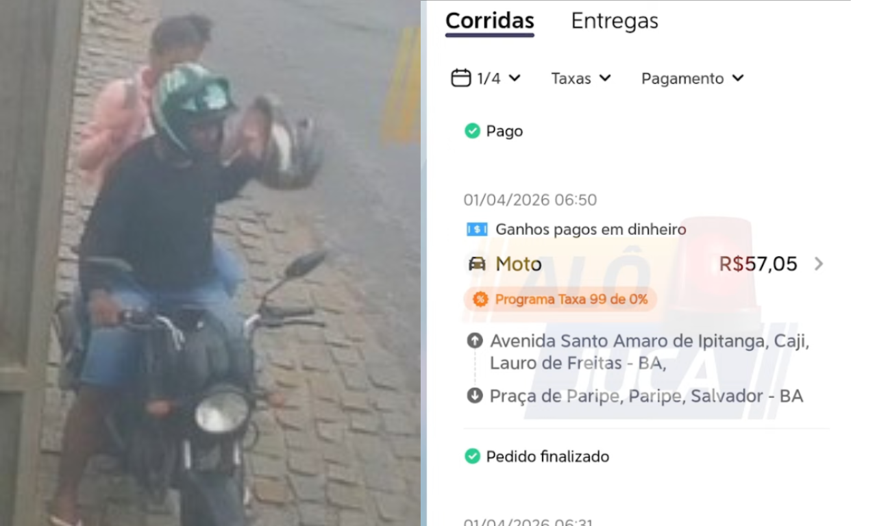 Jovem desaparecida na RMS foi deixada no Sub&uacute;rbio de Salvador, diz motoboy.Foto: TV Aratu