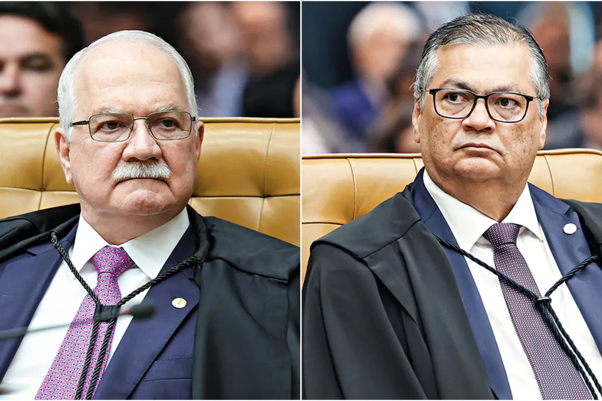Dino (&agrave; direita) questiona fim do inqu&eacute;rito das fake news. Foto: Reprodu&ccedil;&atilde;o | Fellipe Sampaio/STF