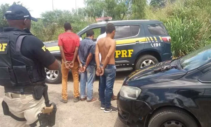 Quadrilha é presa após assalto e perseguição na BR-324