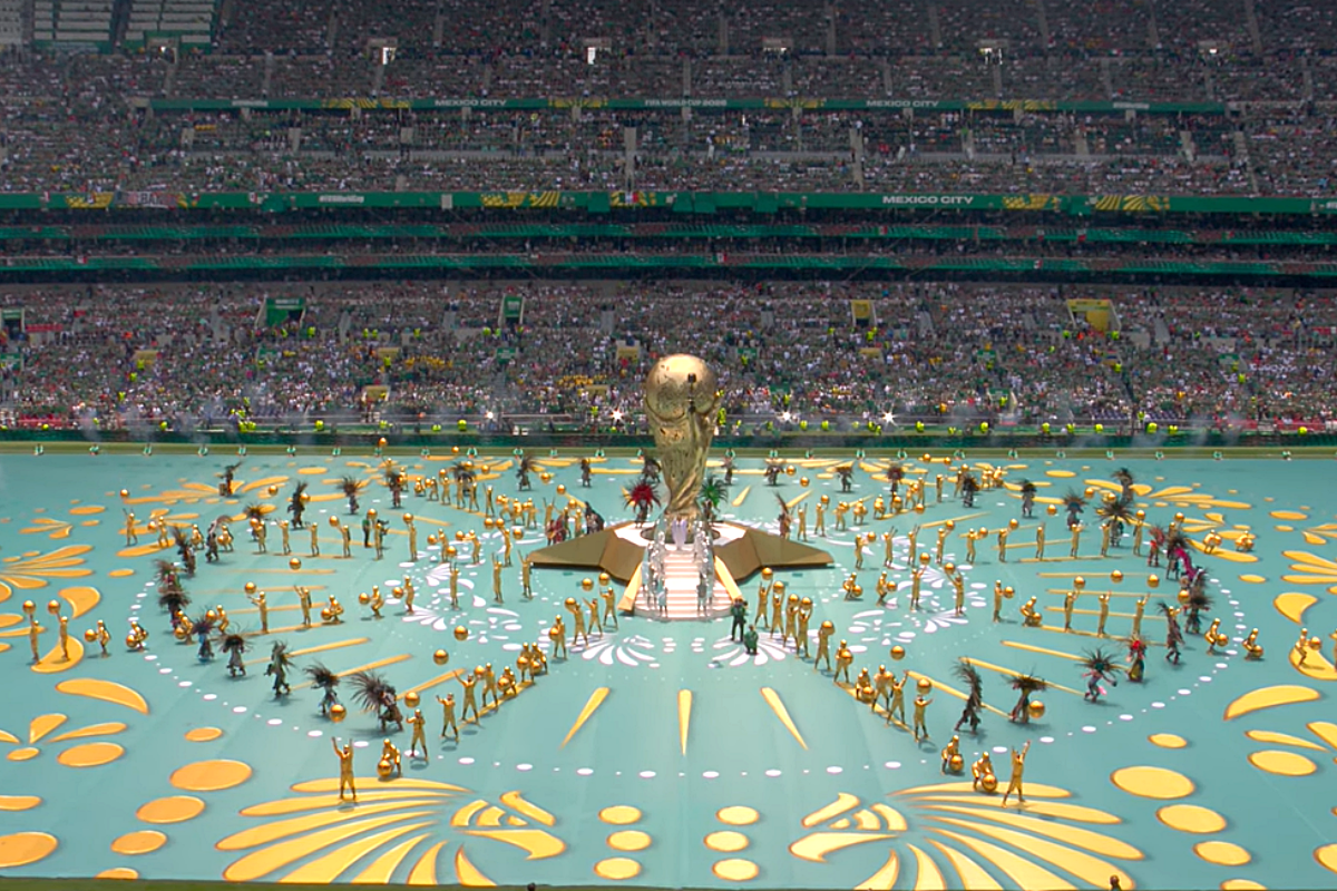 Abertura da Copa. Foto: Reprodu&ccedil;&atilde;o/Caz&eacute;TV