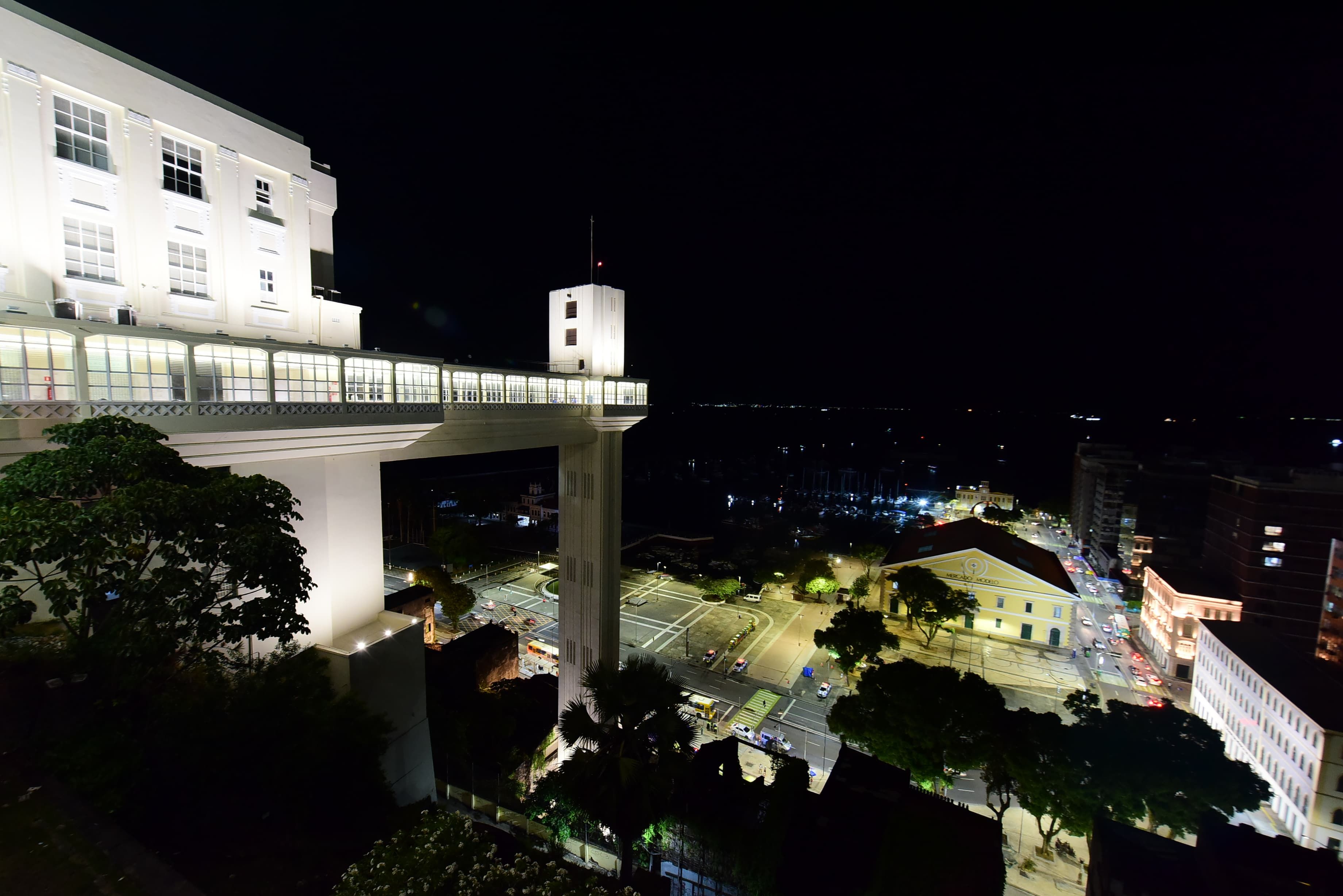 Elevador Lacerda vai funcionar 24h por dia durante o Carnaval. Foto: Valter Pontes | Secom PMS