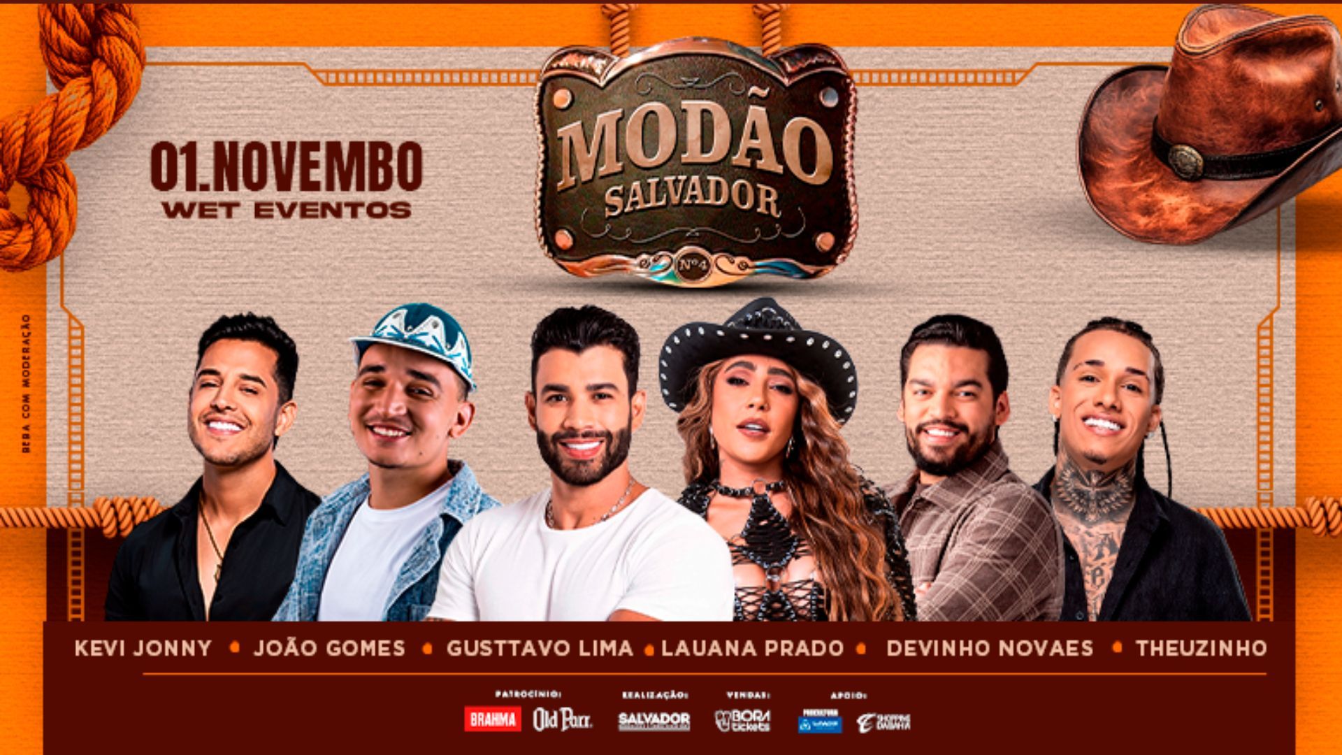 Modão Salvador acontece neste sábado | Imagem: divulgação