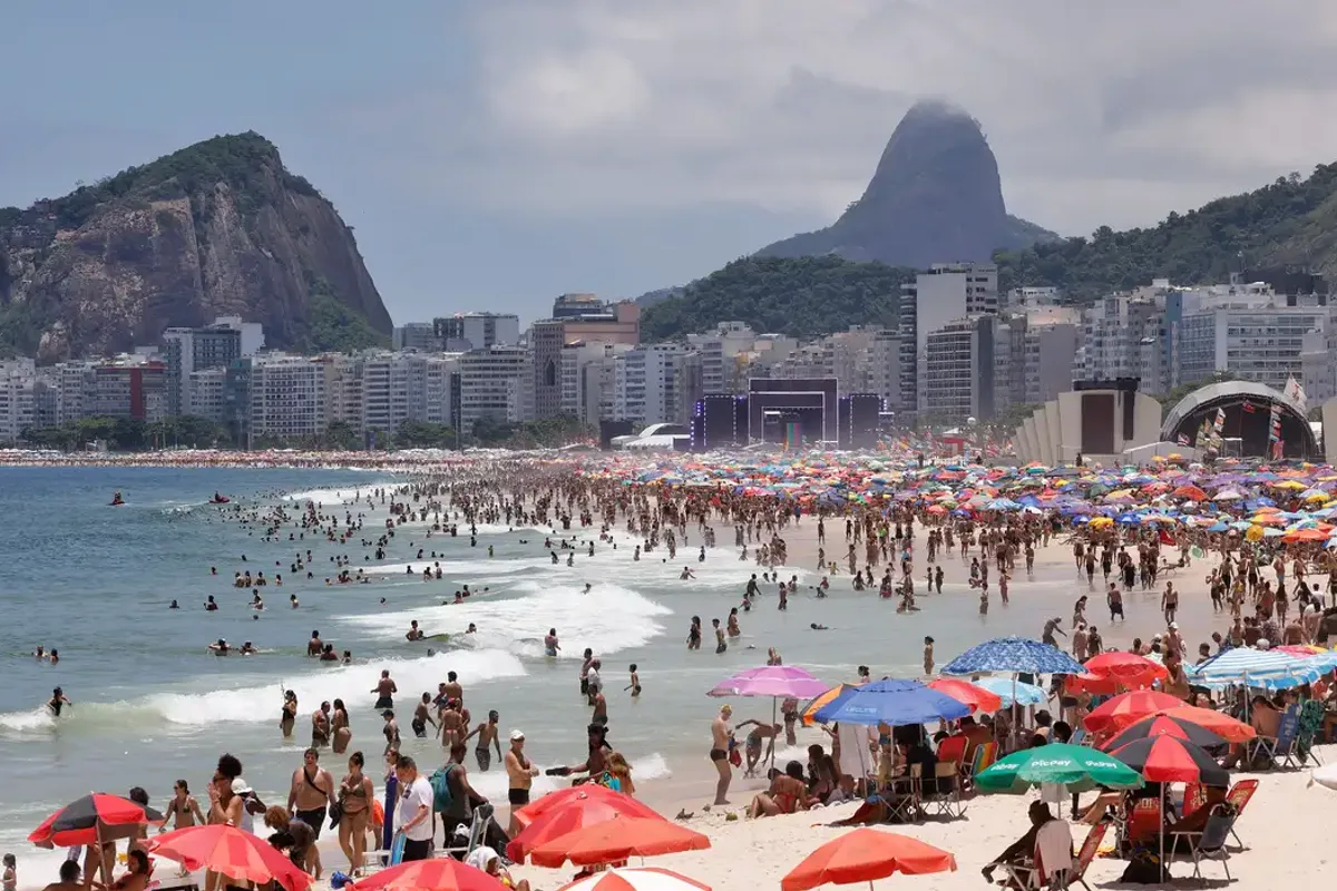 Praia de Copacabana. Foto: T&acirc;nia R&ecirc;go | Ag&ecirc;ncia Brasil