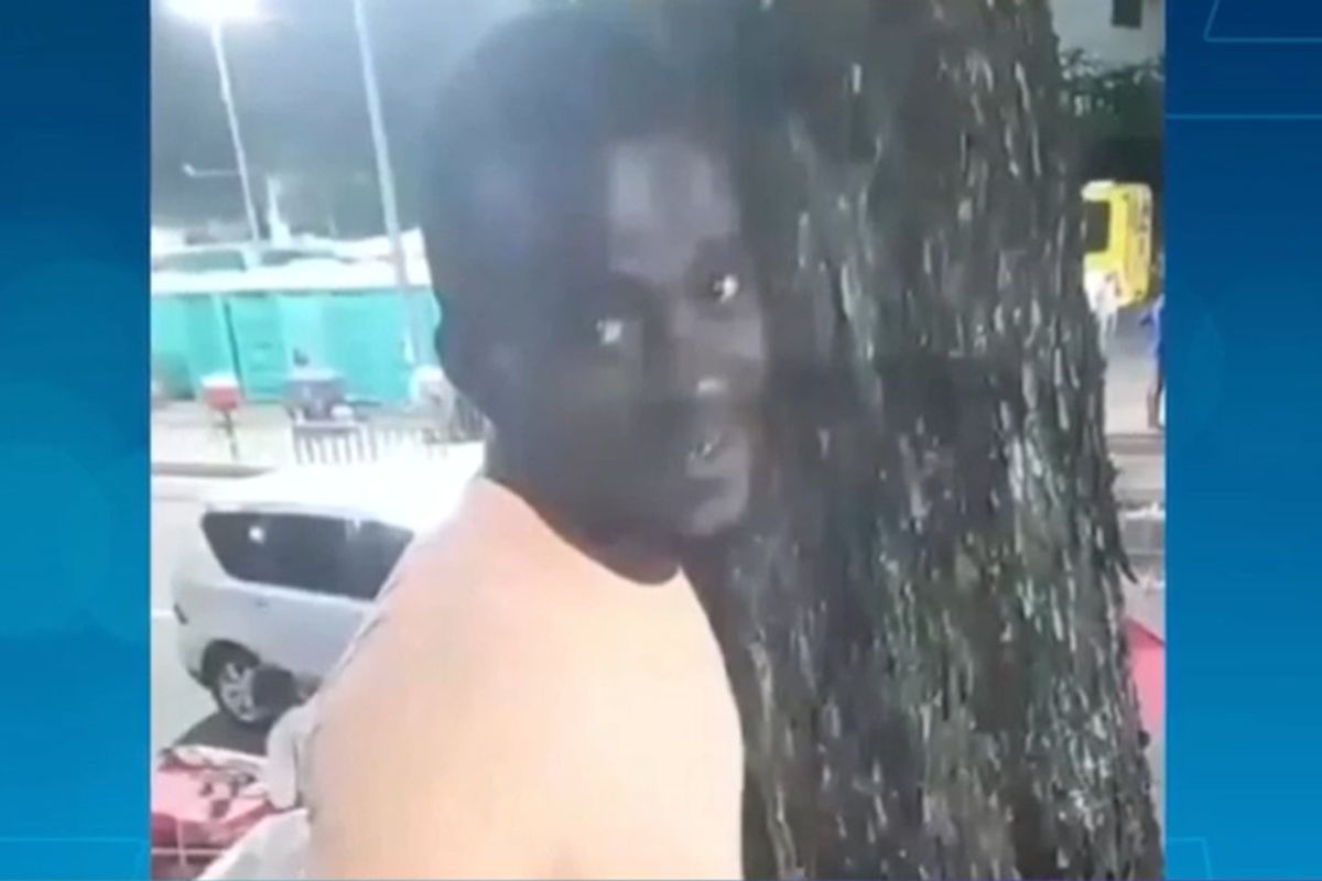 Homem foi v&iacute;tima de espancamento no Corredor da Vit&oacute;ria. Foto: Reprodu&ccedil;&atilde;ao | TV Aratu
