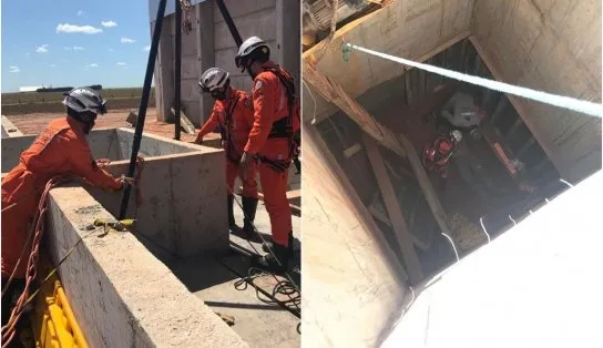 Homem é resgatado após queda de 15 metros na cidade de Luís Eduardo Magalhães