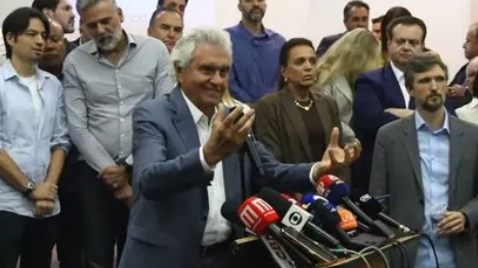 Caiado lan&ccedil;ou pr&eacute;-candidatura em Salvador com apoio de ACM Neto e Bruno Reis