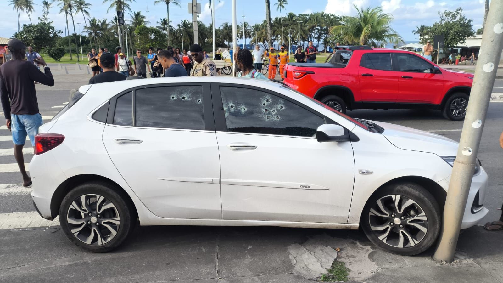 Tentativa de homicídio em Salvador. Foto: Leitor Aratu On 