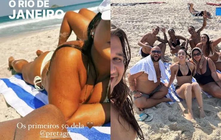 Em meio a rumores, O Kanalha prestigia aniversário de Preta Gil: 'Os primeiros 50 dela'