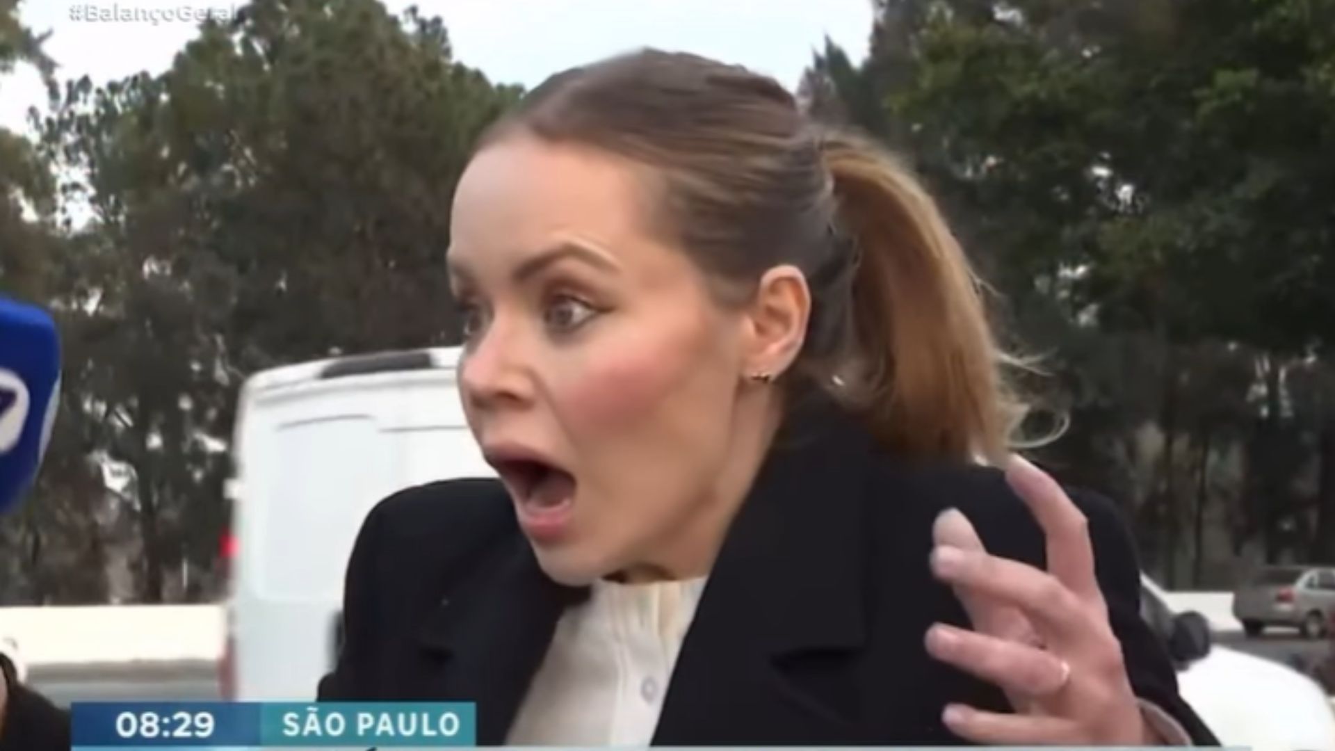 Beatriz Casadei foi roubada pouco antes de entrar ao vivo para a Record
