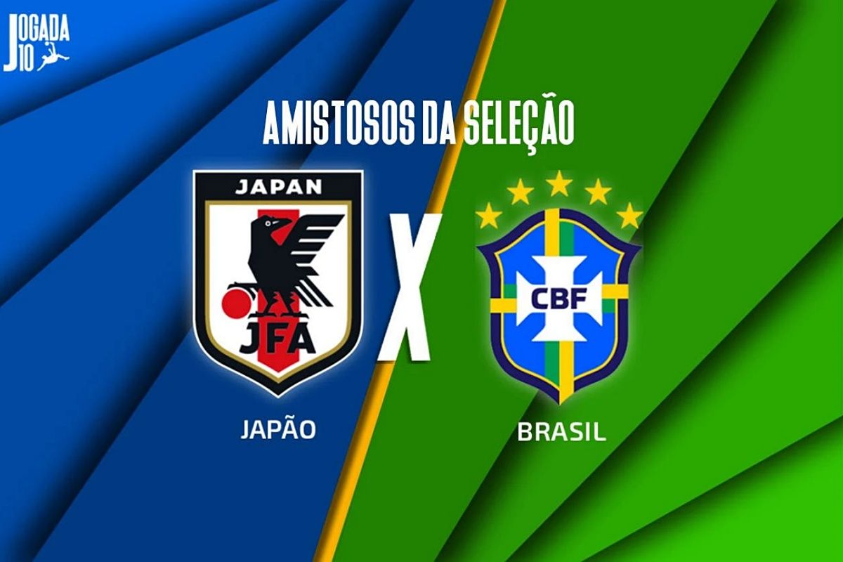 Japão x Brasil acontece na manhã desta terça-feira e é o último jogo da Data Fifa de outubro. Foto: Reprodução/Jogada 10