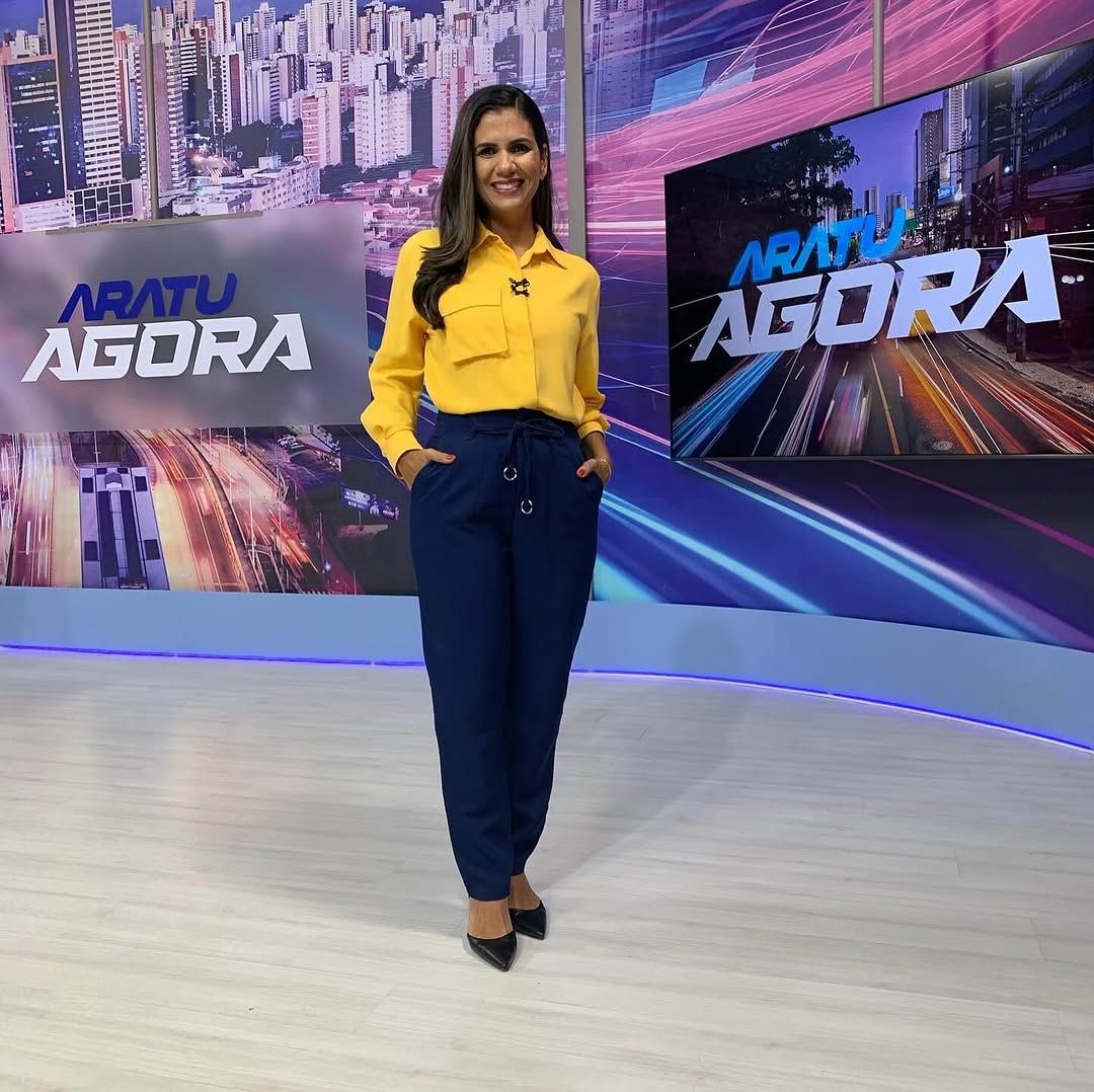 Jornalista Lícia Fontenele da TV Aratu. Foto: Reprodução / Redes Sociais 