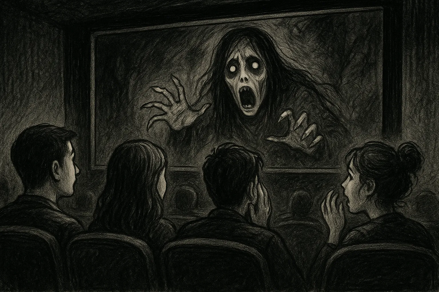 Imagem de cinema com tematica de terror 