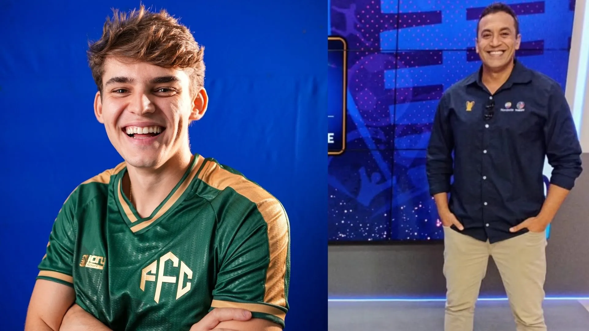 Em clima de Copa: Roger Sá e Fabrício Cunha participam do Aratu Tá On