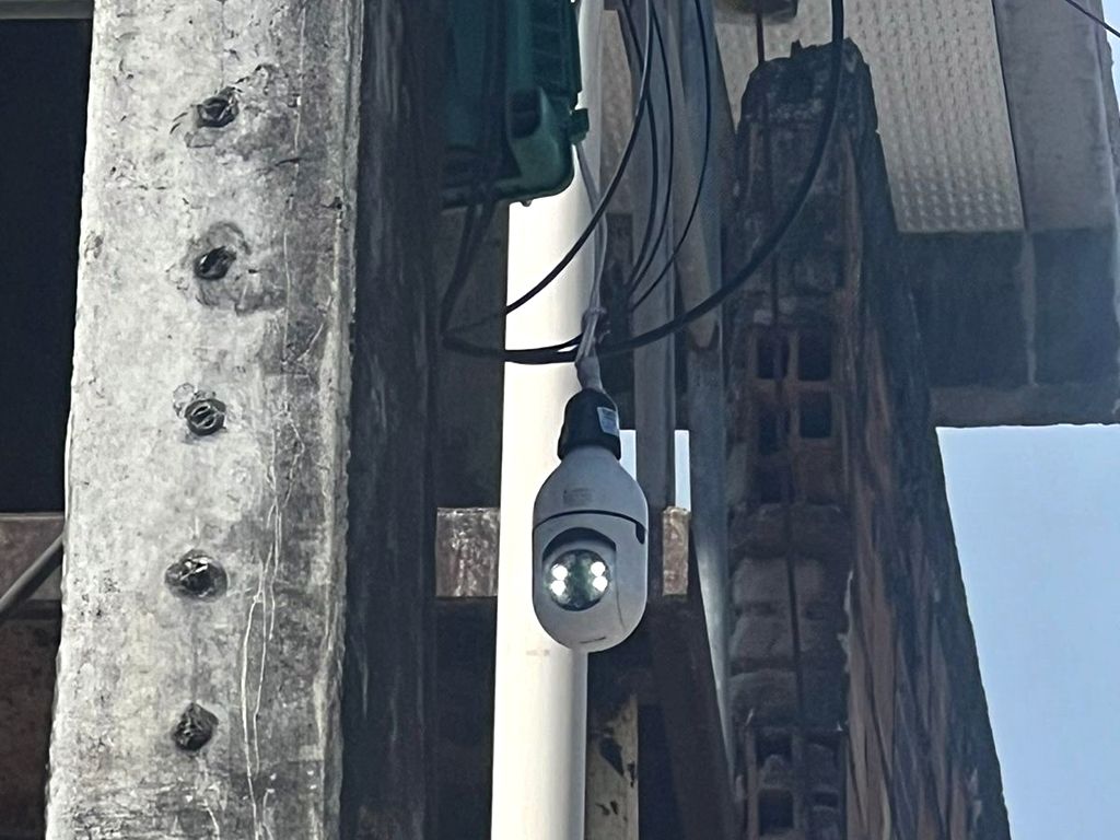 A câmera estava em um posto, no começo do bairro, para ver a aproximação policial. Foto: Divulgação/PC-BA