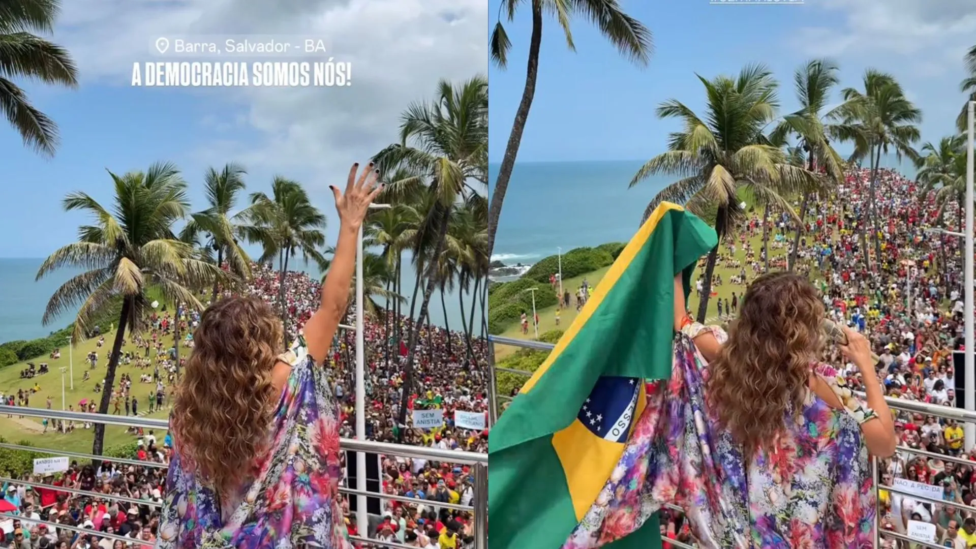 Daniela Mercury protesta contra PEC da Blindagem e dispara: 'Sem anistia'