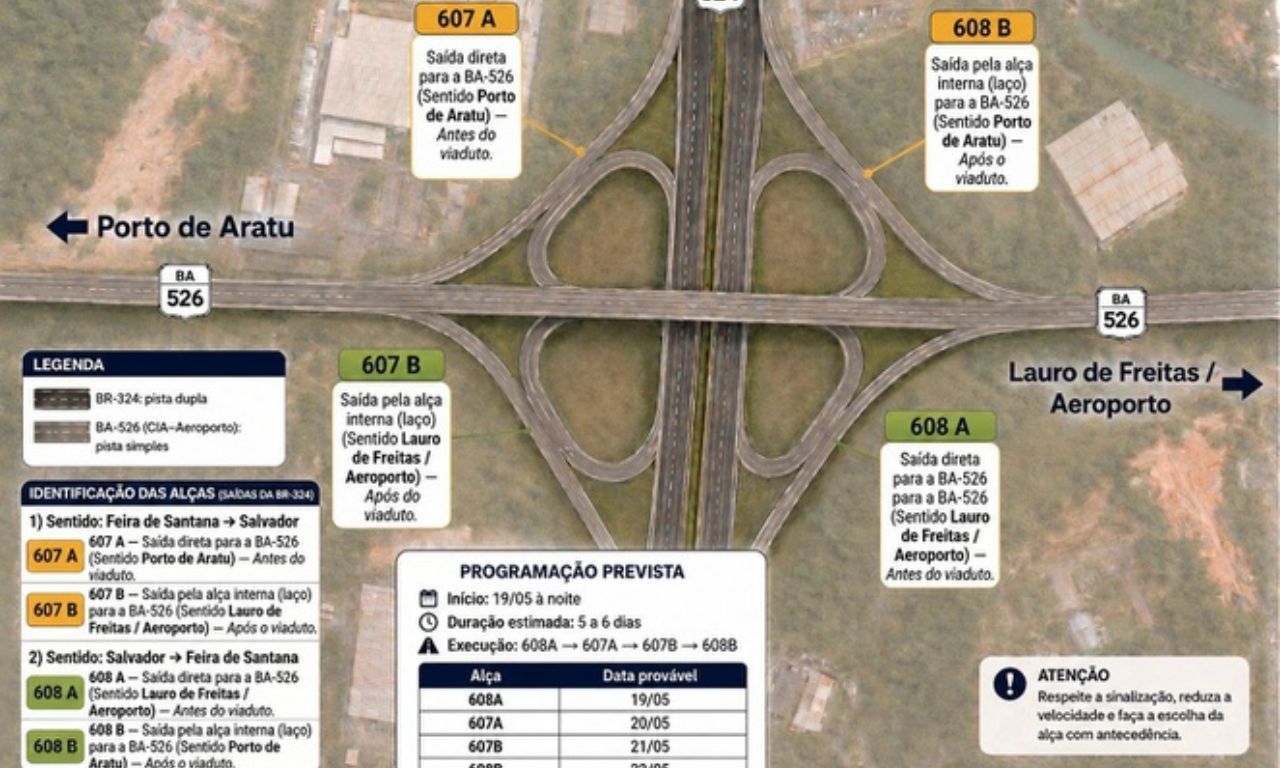 Interdi&ccedil;&otilde;es no viaduto do CIA. Foto: divulga&ccedil;&atilde;o
