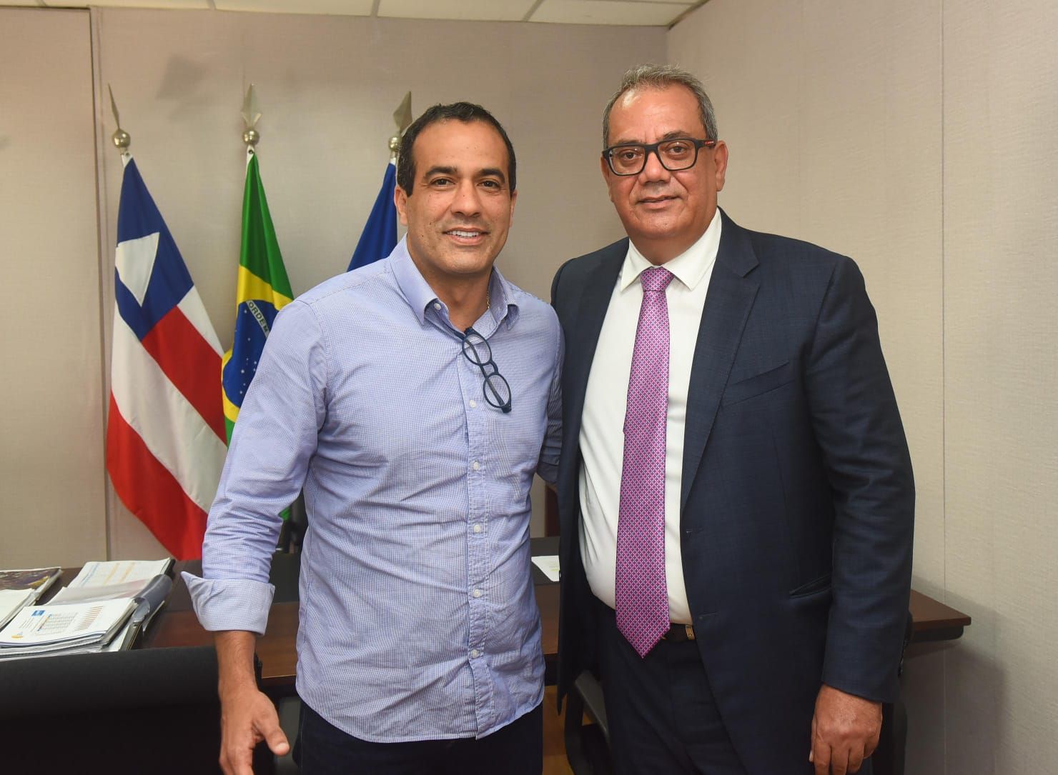 Prefeito Bruno Reis e presidente Carlos Muniz podem, numa situação mais grave, ficar inelegíveis | Foto: divulgação
