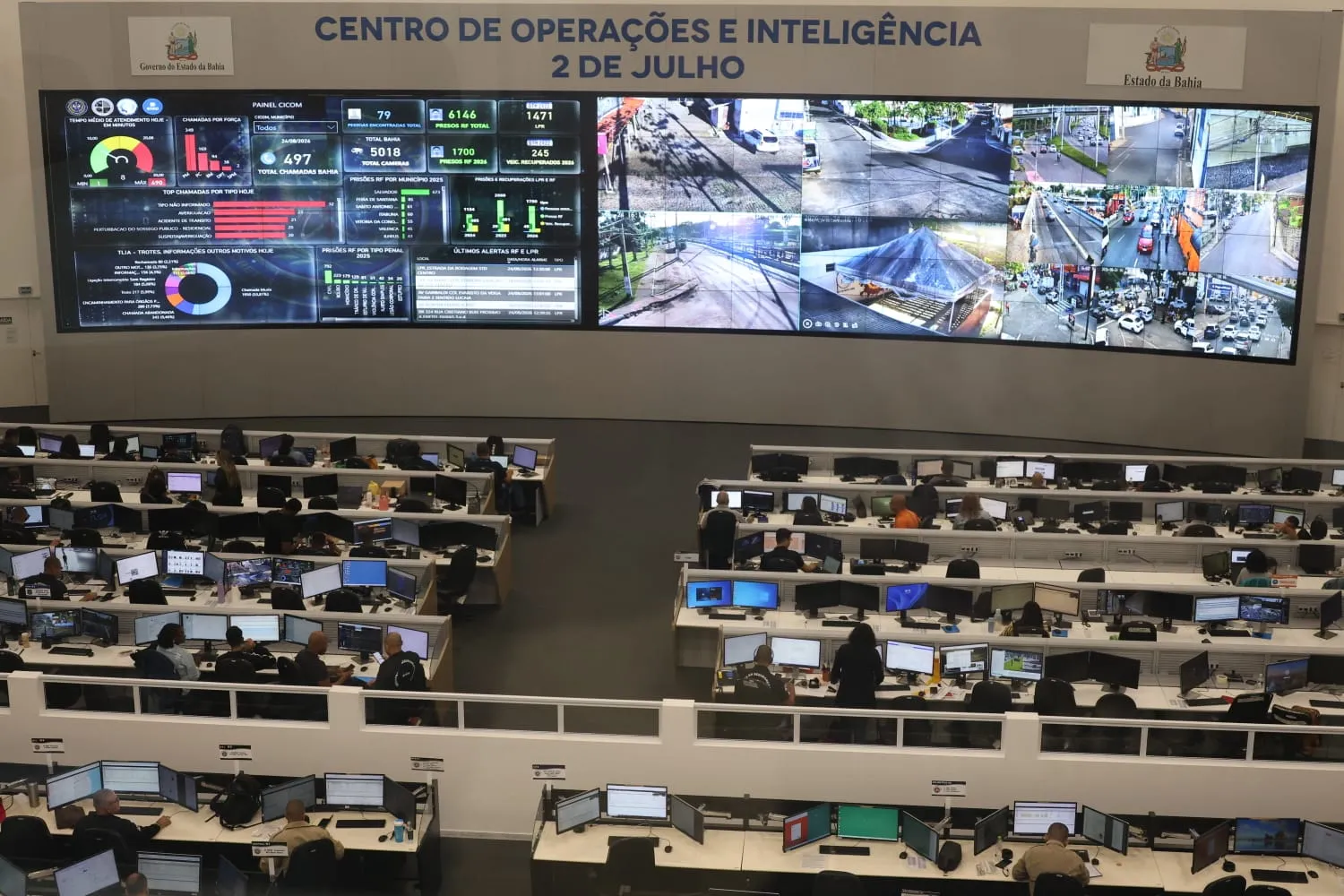 Nova plataforma permite o compartilhamento de imagens de câmeras de condomínios e empresas da Bahia com as forças de segurança