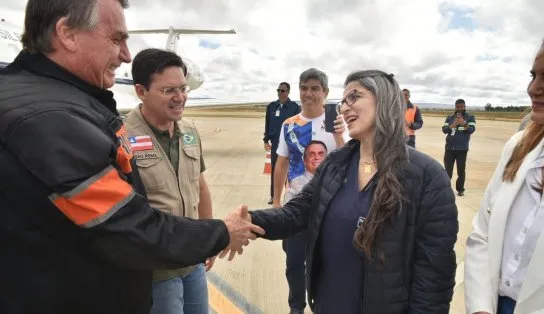 Em Vitória da Conquista, Dra. Raissa Soares recebe Bolsonaro para motocarreata e ironiza pesquisas