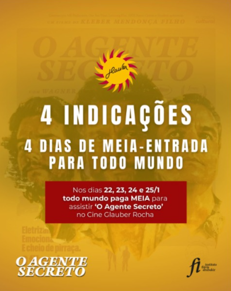 O filme brasileiro O Agente Secreto foi indicado a quatro categorias no Oscar 2026. | Foto: Divulgação