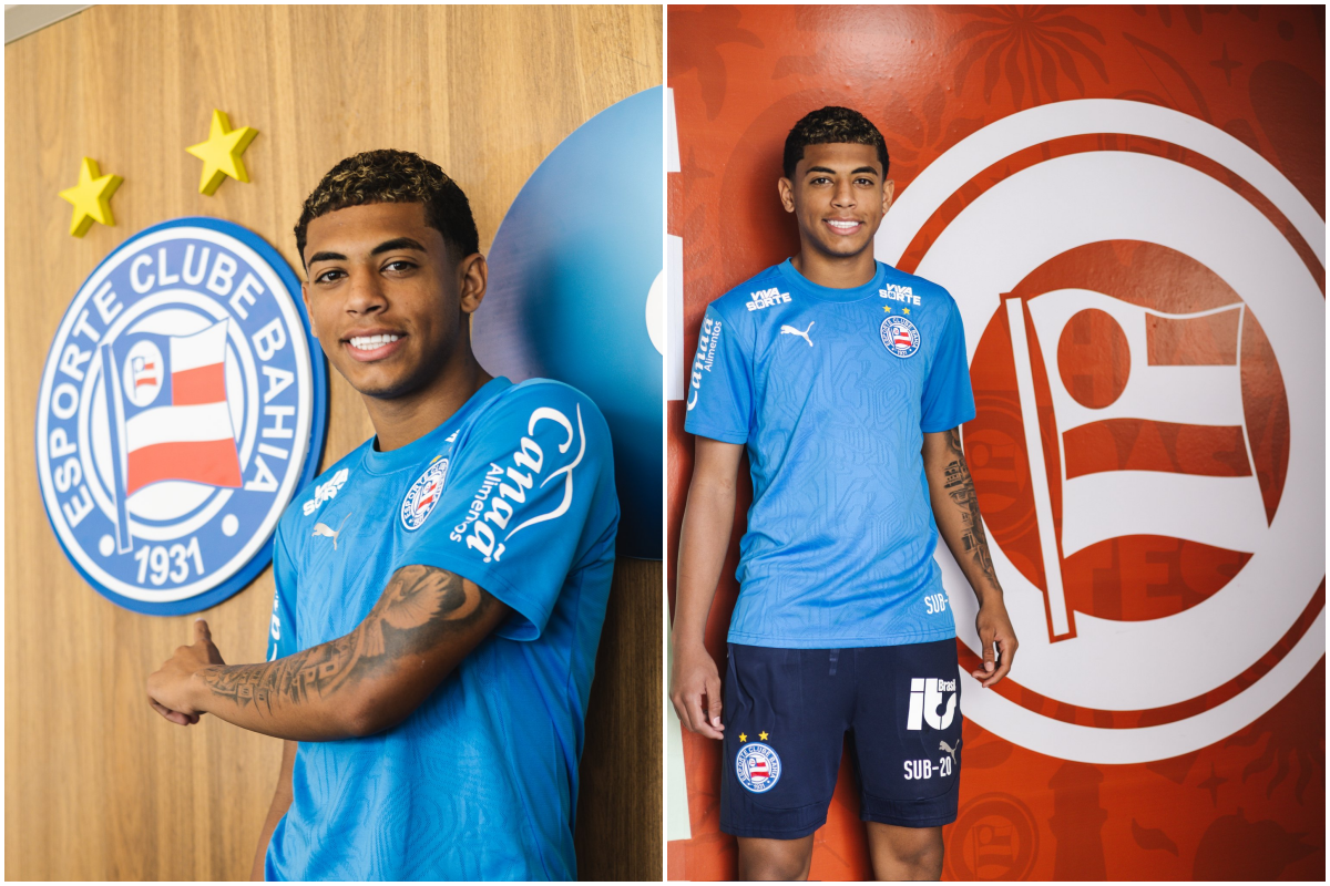 Kauê tem passagens pelas Seleções Sub-15 e Sub-16 e chega como promessa para a base do Bahia. Foto: EC Bahia