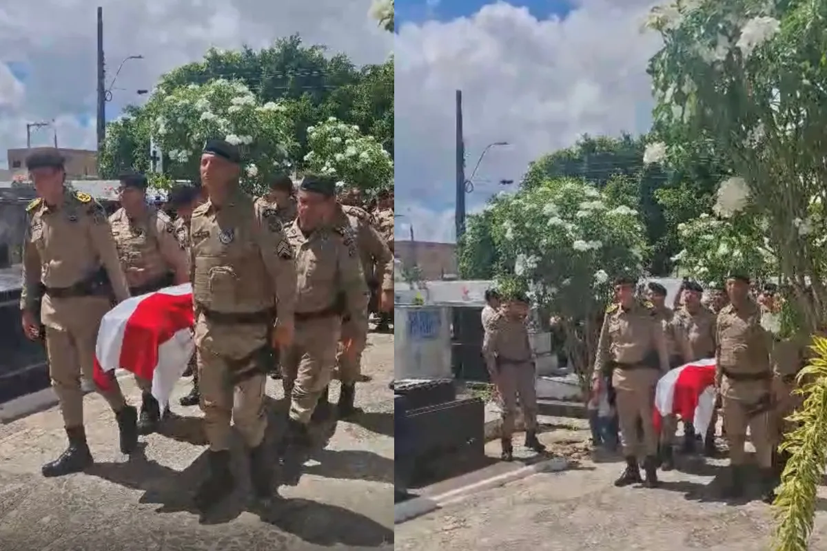 Corpo de PM morto em confronto é sepultado com honrarias na Bahia