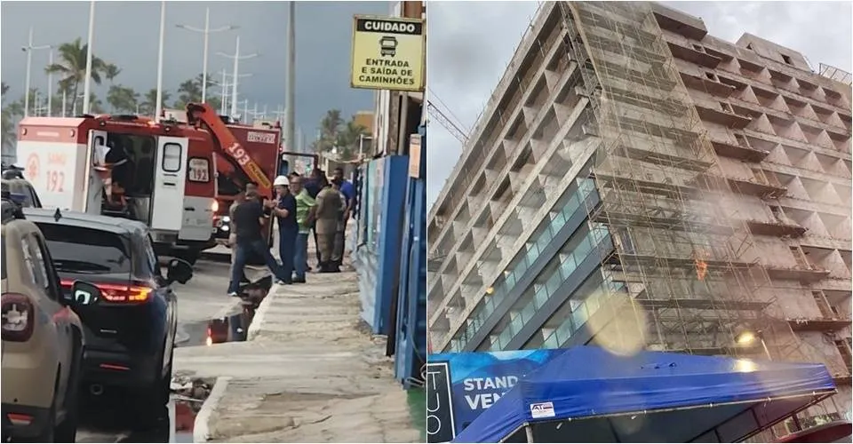 Acidente em obra no bairro de Armação mata 2 funcionários e deixa outro ferido
