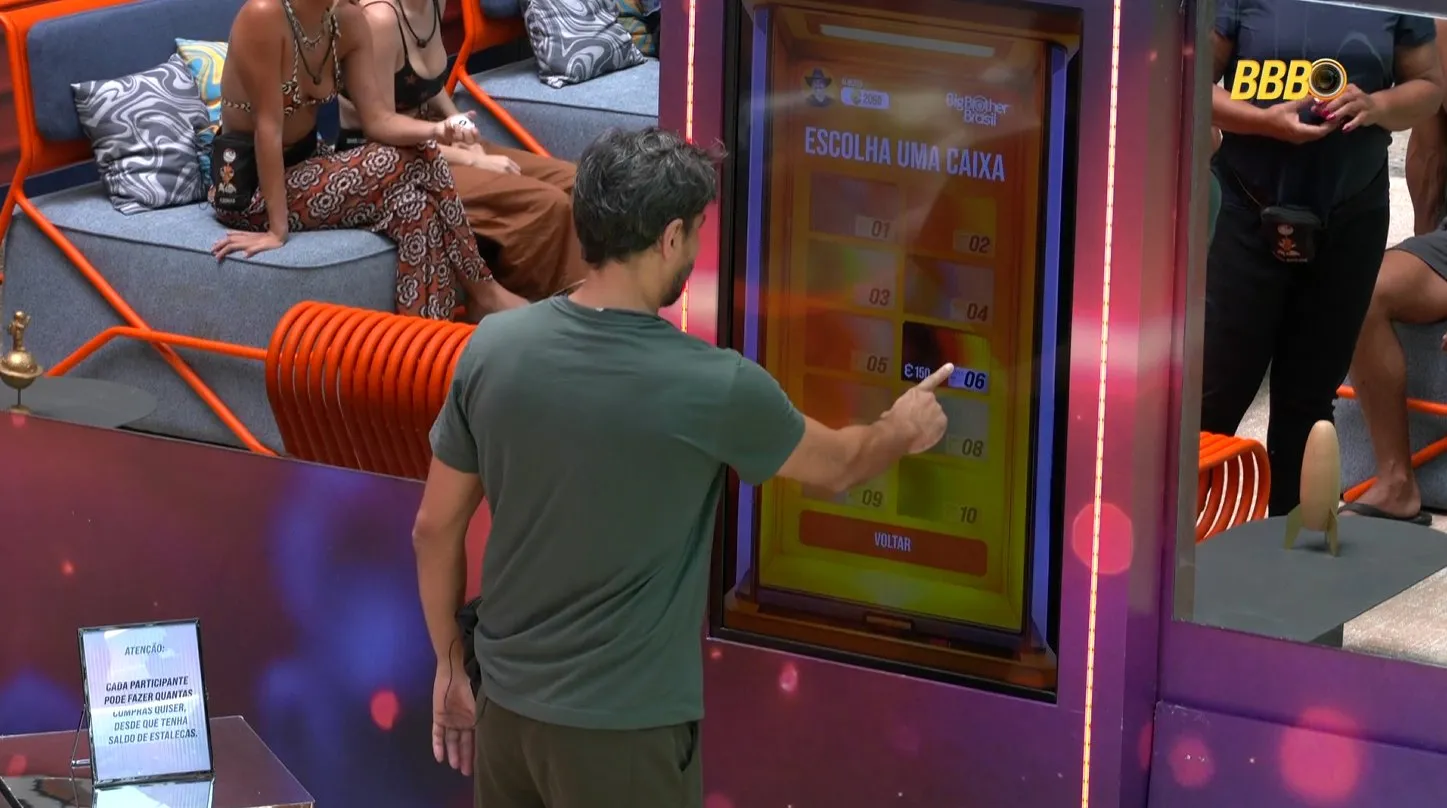 Máquina do Poder no BBB 26: quem comprou a caixa premiada com veto?