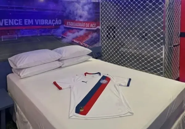 'Ninguém nos vence em vibração': motel lança suíte do Bahia em Salvador