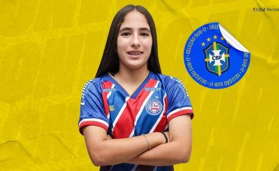 Atleta do Bahia feminino volta a ser convocada para a Seleção Brasileira sub-17