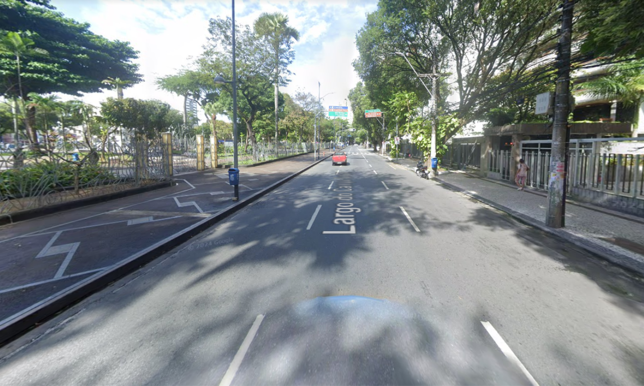 Mulher é presa suspeita de esfaquear namorado durante discussão em Salvador.Foto: Google Street View