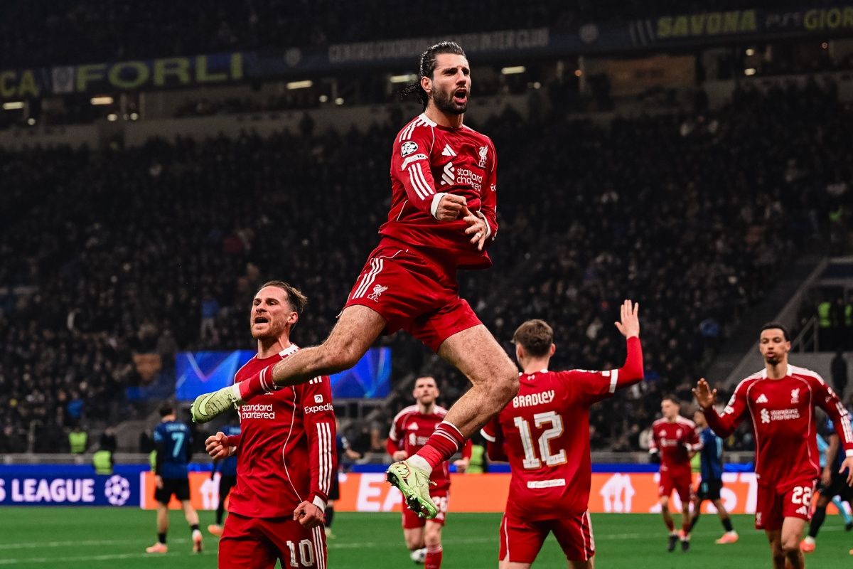 Com gol no final, Liverpool vence Inter de Milão pela Champions League. Foto:X