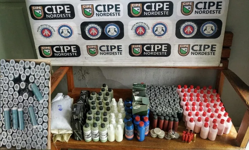 Fábrica clandestina de munições é descoberta pela polícia na Bahia