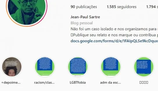 Alunas apagando o quadro e suicídio: após denúncias de racismo no Sartre, página publica relatos de ocorrências que teriam ocorrido no colégio
