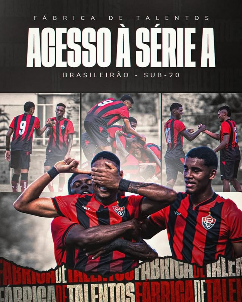 A final da Série B Sub-20 será entre Vitória e Avaí. Foto: EC Vitória