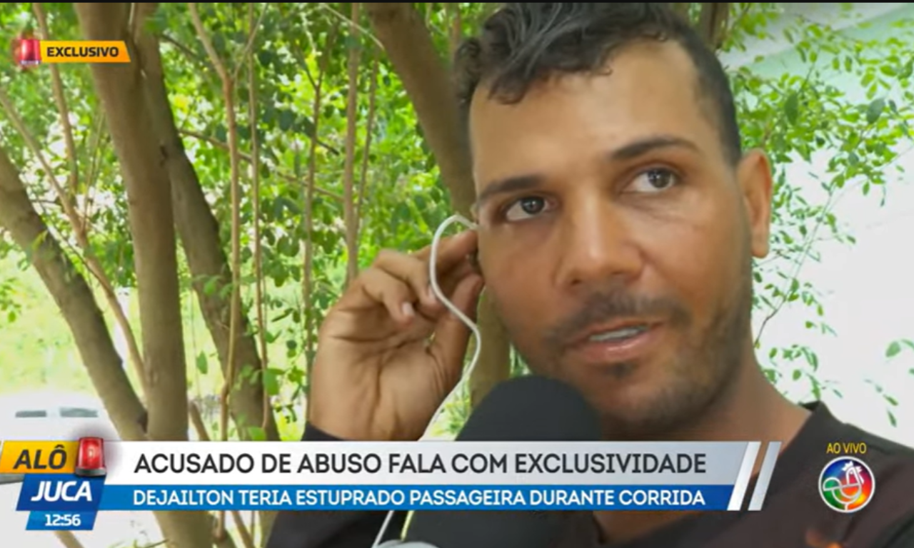 Suspeito de estuprar jovem em corrida por app nega acusações: 'Não aconteceu'.Foto: Reprodução