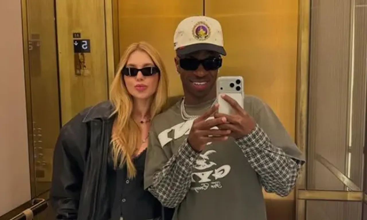 A influenciadora digital Virginia Fonseca e o jogador de futebol Vini Jr. assumiram publicamente o namoro em 28 de outubro de 2025, ap&oacute;s meses de rumores/Foto: Redes Sociais 