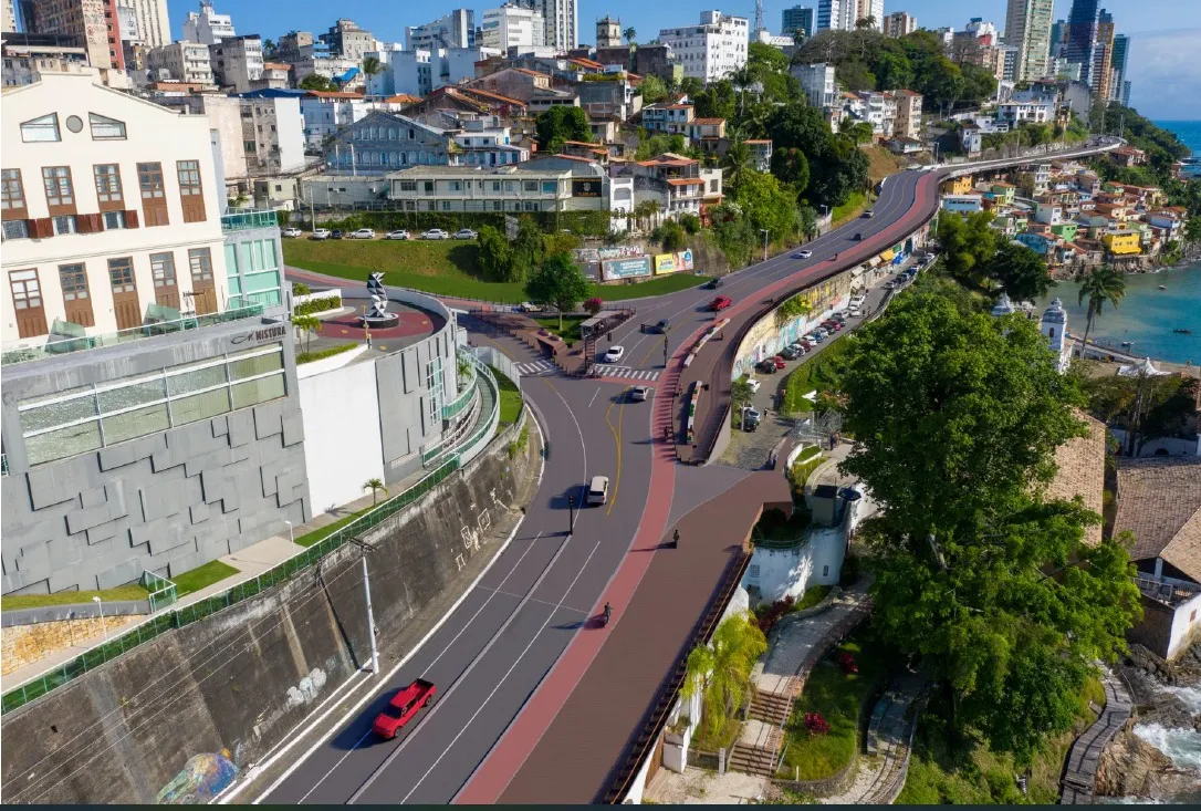 A Avenida Contorno faz parte de uma área estratégica para o desenvolvimento urbano de Salvador, conectando o Centro Histórico à Cidade Baixa e à região portuária