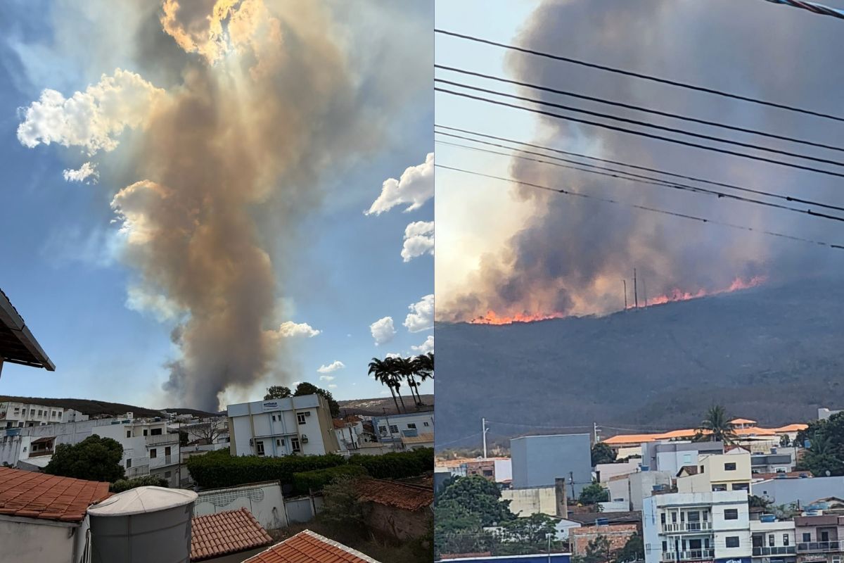 Inc&ecirc;ndio De Grandes Propor&ccedil;&otilde;es Assusta Moradores E Cobre C&eacute;u Com Fuma&ccedil;a Na Bahia
