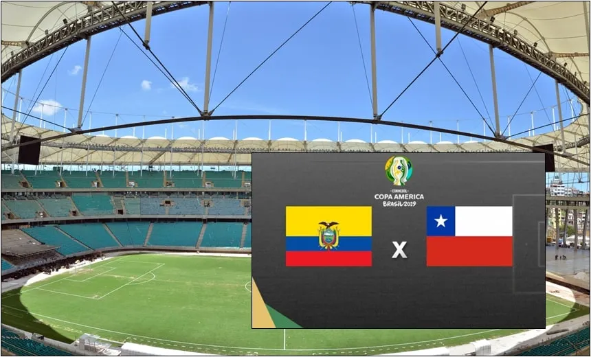 Copa América: Equador e Chile fecham segunda rodada nesta sexta-feira, na Fonte Nova