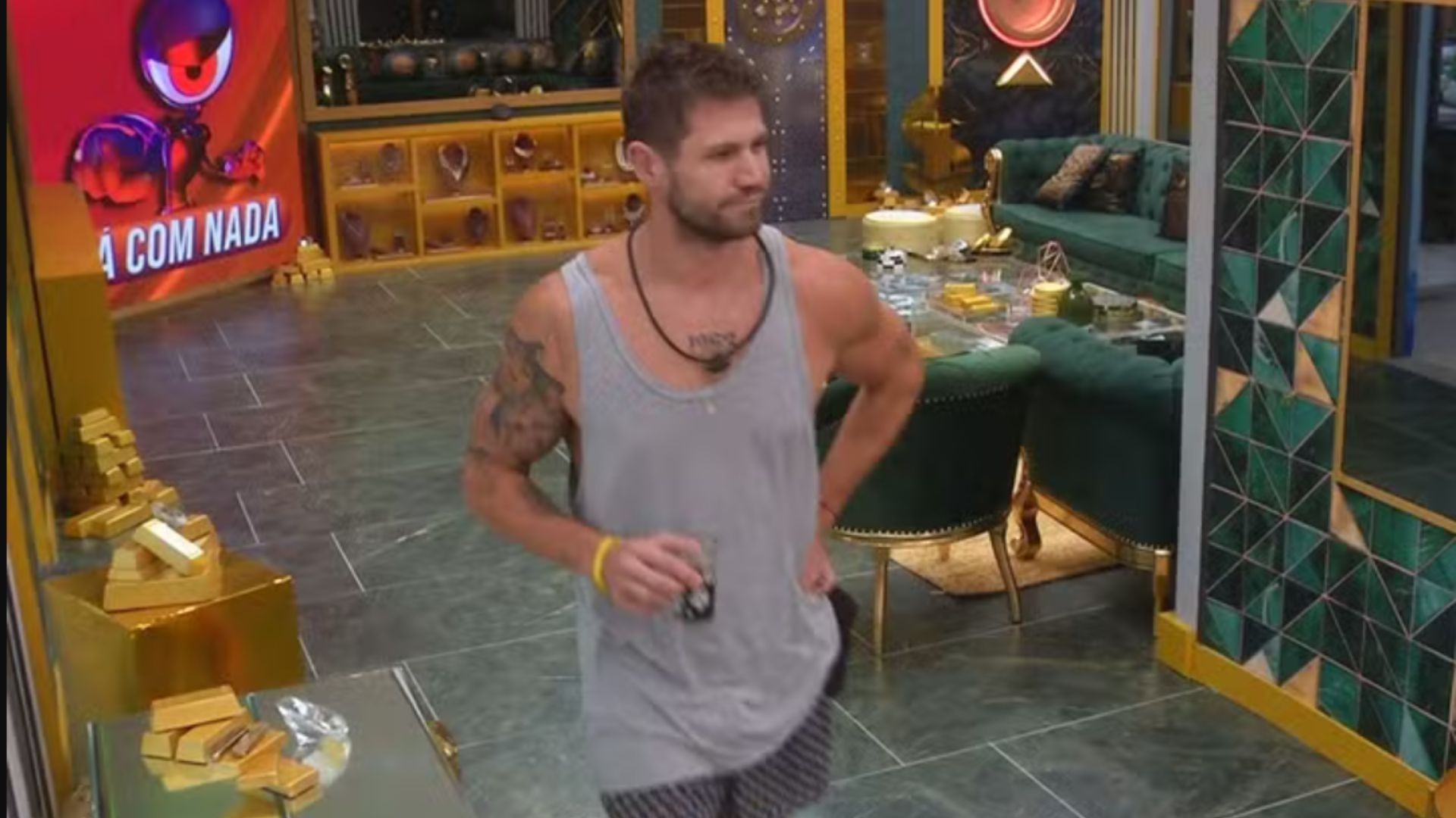 T&aacute; com Nada no BBB 26. Foto: Globoplay