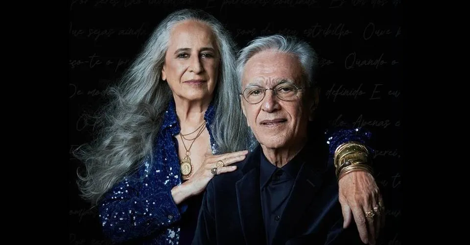 Fique de olho: venda de ingressos para o show de Caetano e Bethânia começa nesta quarta-feira (20)