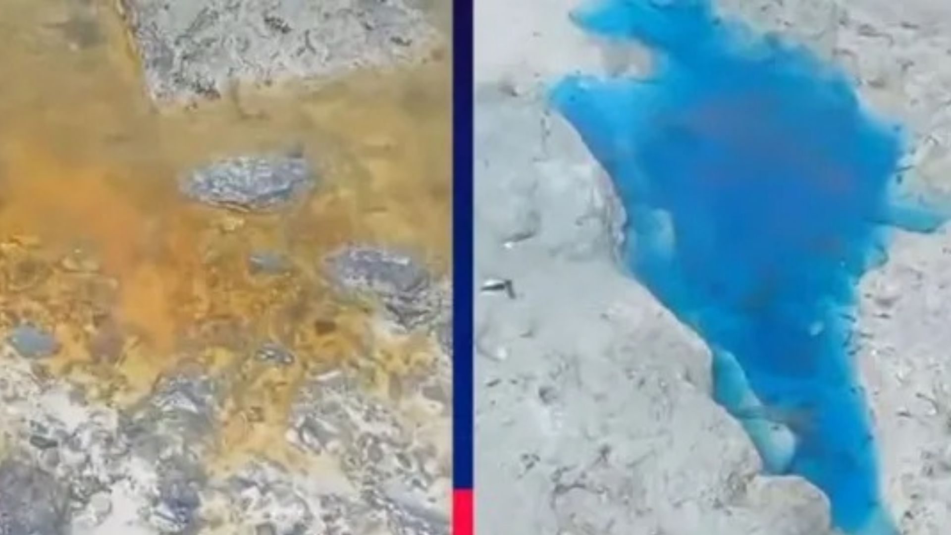 Mancha na areia da praia de São Tomé de Paripe; Reprodução: TV Aratu