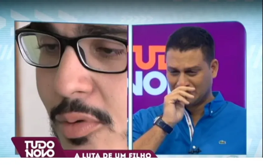 ‘TUDO LÁGRIMAS’: Darino se emociona durante reportagem e chora ao vivo no programa; Veja