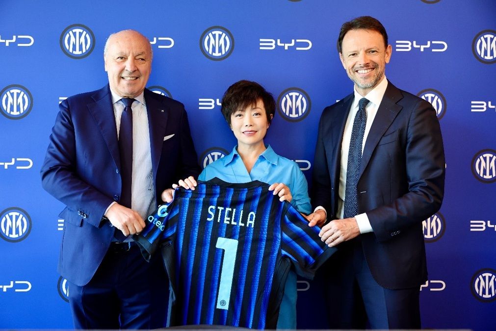 Byd Anuncia Parceria Global Com a Inter De Milão