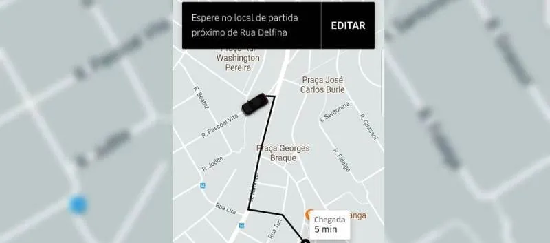 NOVIDADE: O aplicativo Uber vai exibir nos mapas a cor do carro solicitado