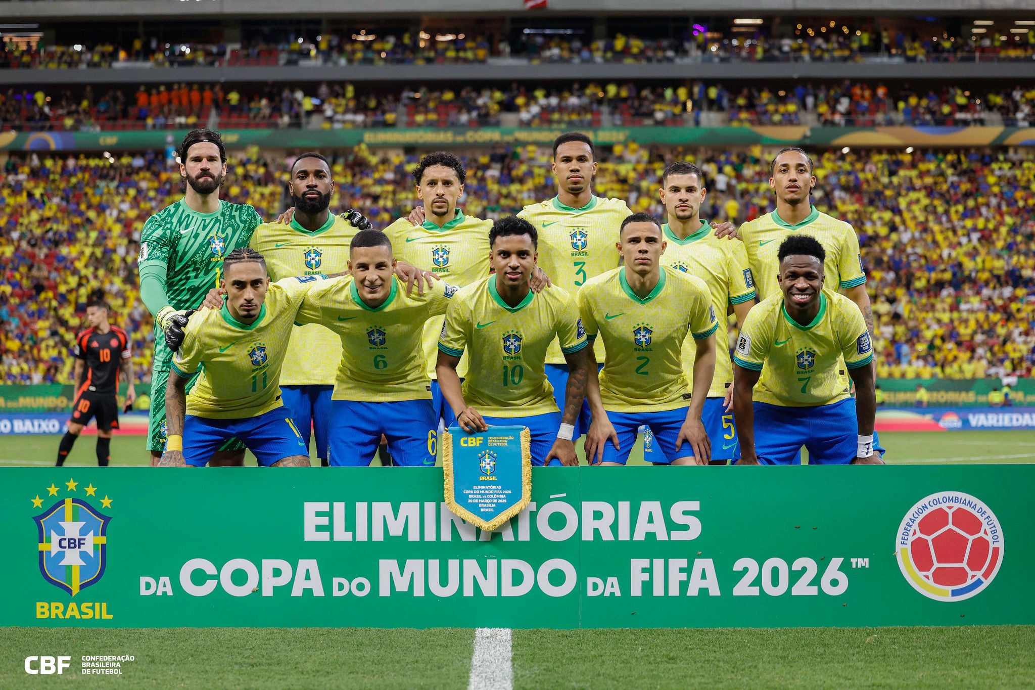 Brasil chega aos 21 pontos nas eliminatórias. Foto: Divulgação/CBF