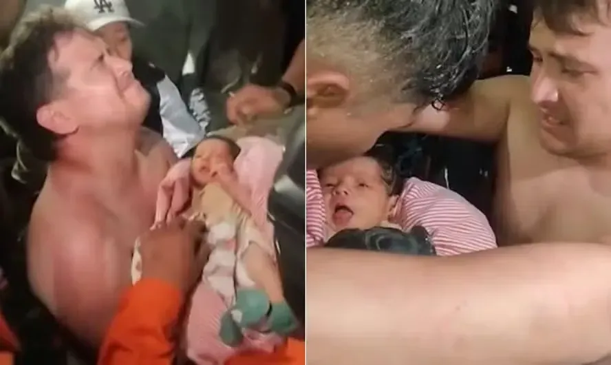 VÍDEO: Bebê de 18 dias é resgatado com vida após 32h em escombros na Venezuela
