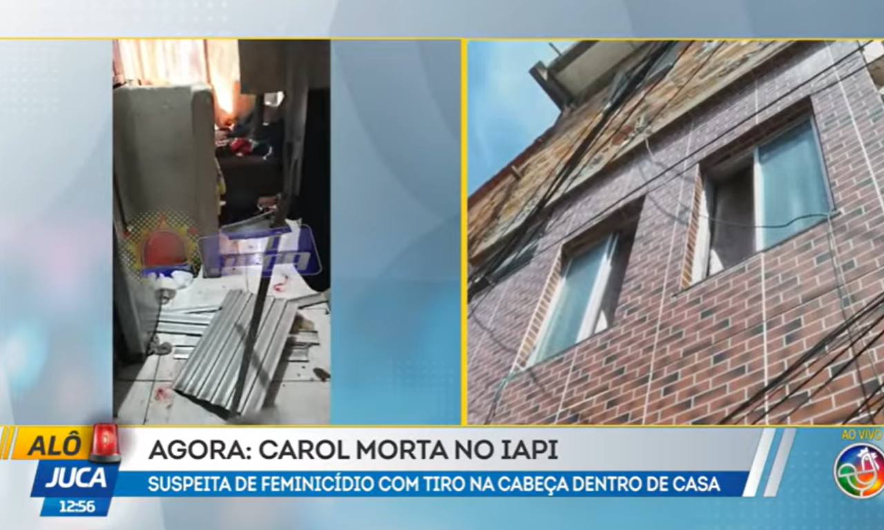 Feminicídio: mulher é morta a tiros dentro de casa no IAPI; suspeito foge.Foto: TV Aratu