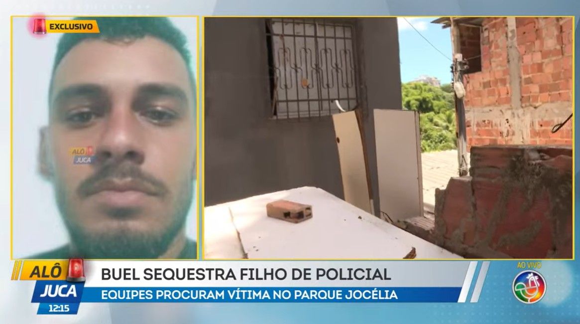 Filho de subtenente é sequestrado por traficantes em Salvado. | Foto: Reprodução Tv Aratu